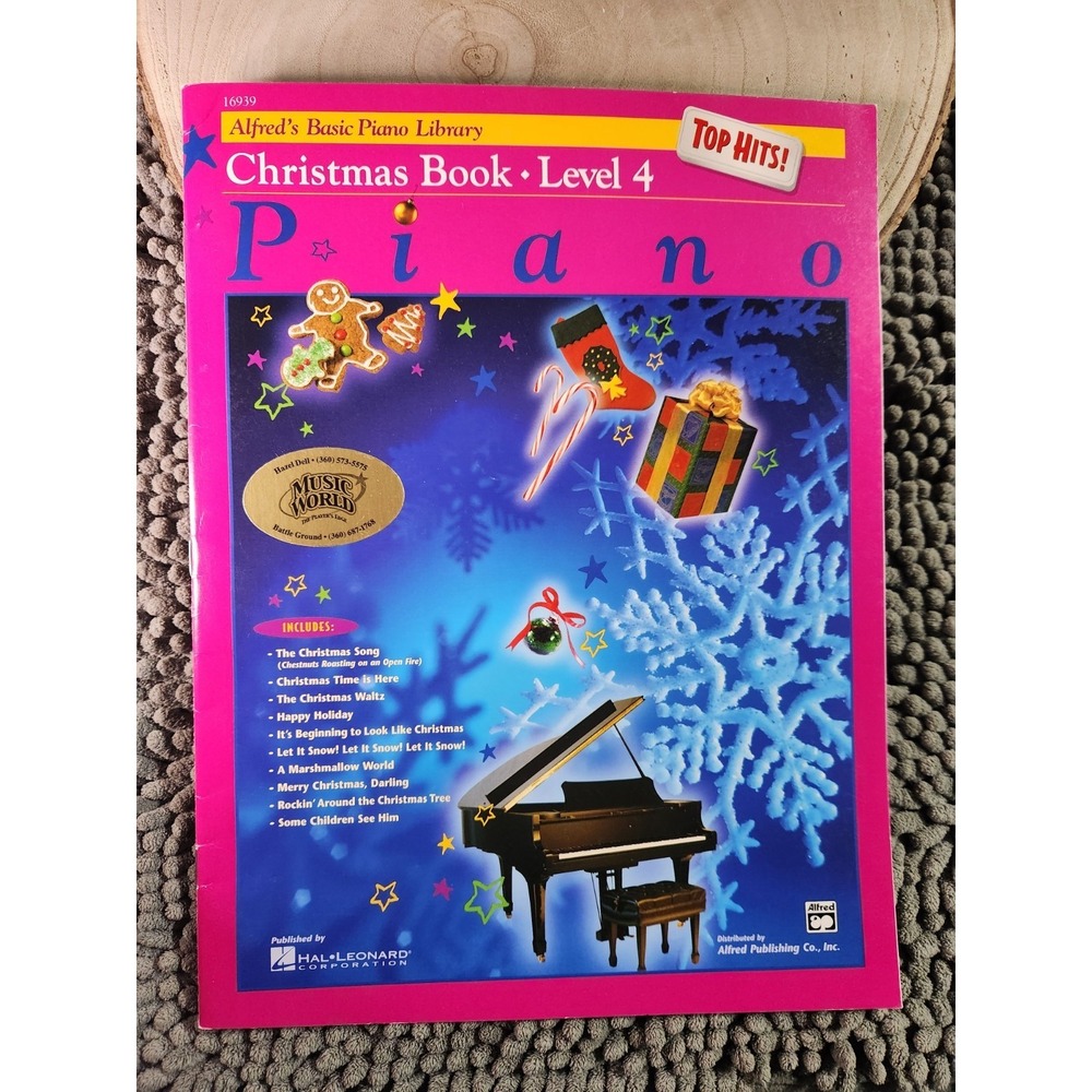 Alfred's Basic Piano Course: Top Hits! Christmas‎ Book 4